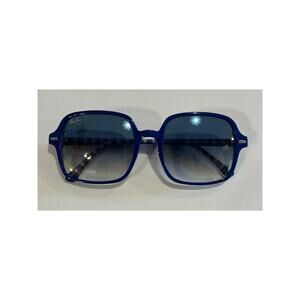 Ray-Ban Square II-Blue on Vichy Blue /White Frames with Gradient Blue Lens-New